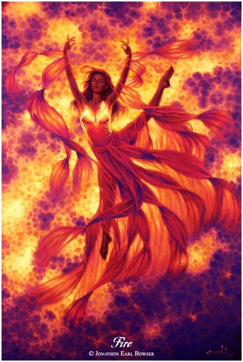 Elemental Goddess Of The Fire Artist Jonathon Earl Bowser Story