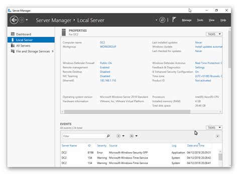 Check spelling or type a new query. Windows Server 2019 Promocionar Controlador de Dominio ...