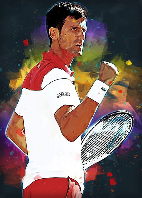 Novak Djokovic Poster By Fasata Design Displate Novak Djokovic