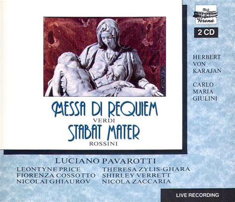 Verdi Giuseppe Messa Di Requiem And Gioacchino Rossini Stabat Mater
