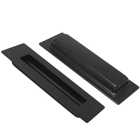 Buy 15 Pack Black Finger Pulls Recessed Pocket Door Pulls 2 Inch Length Stainless Steel Flush