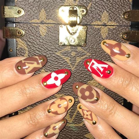 The Best New Nail Art Is Gucci Louis Vuitton And Supreme Inspired