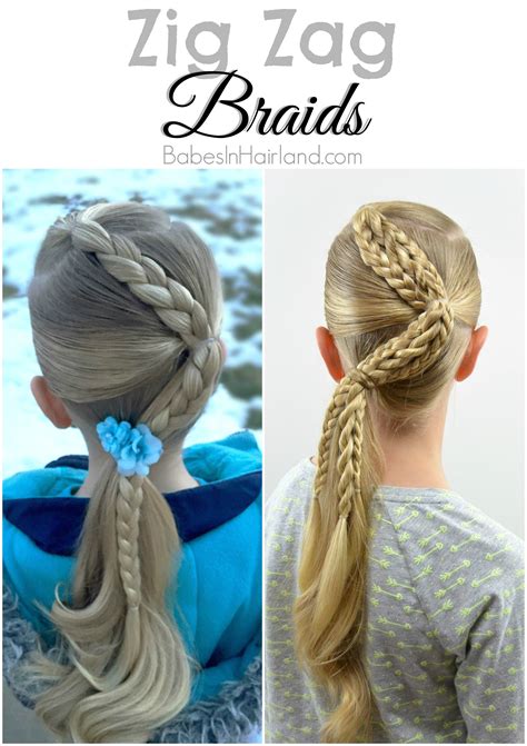 Easy zig zag braid hairstyle step by step | most beautiful hairstyles for girls easy hairstyles. Zig Zag Braids - Babes In Hairland