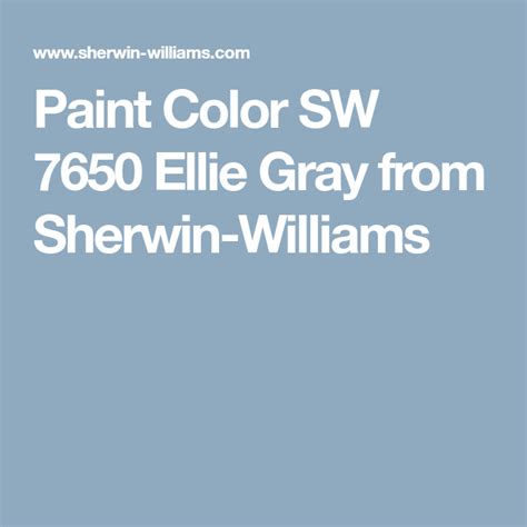 She was also the birth mother of maggie pierce. Paint Color SW 7650 Ellie Gray from Sherwin-Williams ...