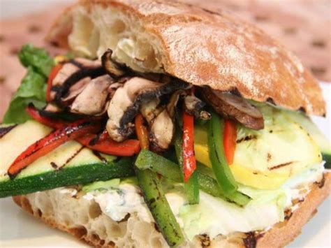 Vegetarian panini sandwiches recipes grown up peanut butter banana panini. Meatless Monday: Grilled Vegetable Panini With Herbed Feta Spread Recipe | Devour | Cooking Channel