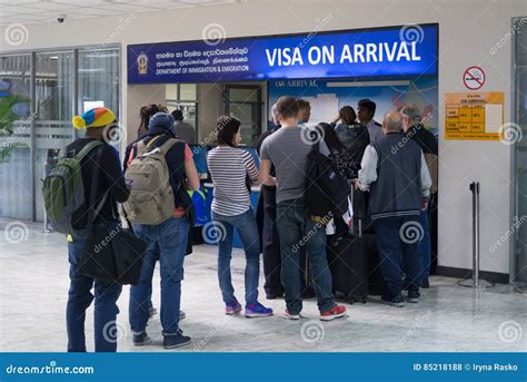 Visa On Arrival Stand In International Terminal Of Bandaranaike