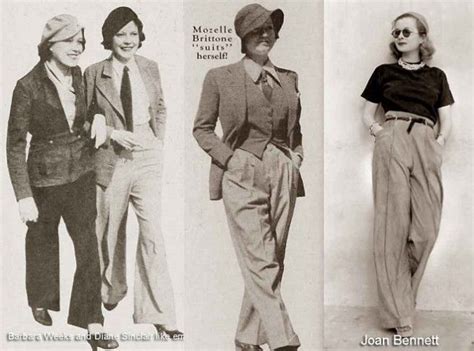Il tessuto era quasi sempre raso di seta, e il vestito poteva avere delle perline o essere scollato, ma per. pantaloni anni trenta | スタイル, ファッション, パンツ