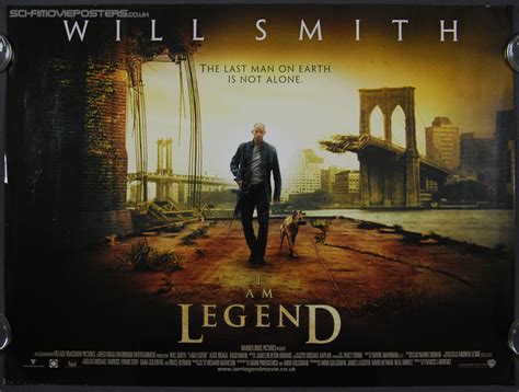 I Am Legend 2007 Original British Quad Movie Poster