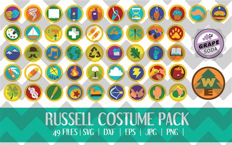 Russell Up Costume Pack Halloween SVG DXF EPS Etsy Australia