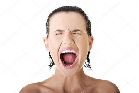 Screaming Woman Stock Photo Piotr Marcinski 12484918