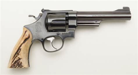Smith And Wesson Model 25 2 Da Revolver 45 Cal 6 Barrel Blue Finish