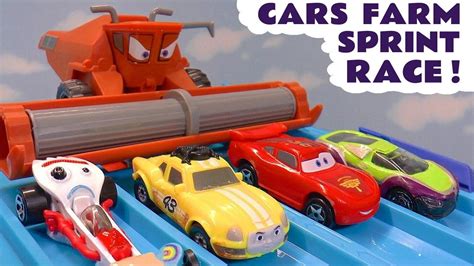 Hot Wheels Race Off With Cars Mcqueen Frank And Toy Story 4 Forky With
