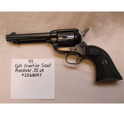 Colt Frontier Scout Revolver 22 Lr