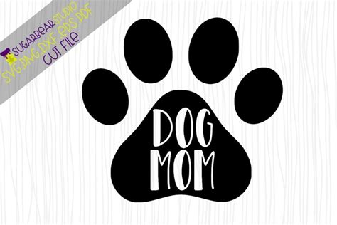 Download Dog Mom Paw Print SVG (142555) | SVGs | Design Bundles