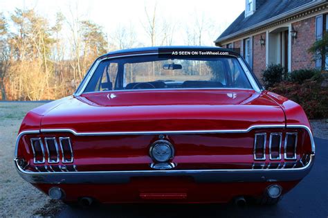 1968 Mustang Great Candy Apple Red Paint No Rust Problems