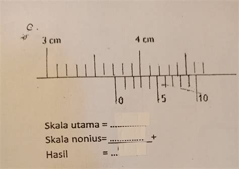 hasil pengukuran dengan menggunakan jangka Sorong berikut ini - Brainly
