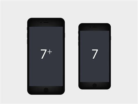 Download Flat iPhone 7 & 7+ Mockup | Free PSD Template | PSD Repo