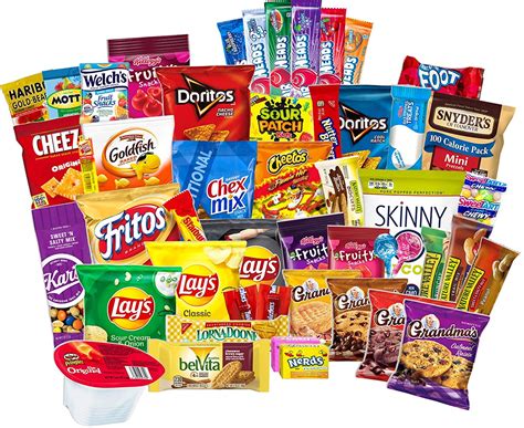 Care Package (55 Count) Snacks Food Cookies Granola Bar Chips Candy