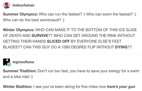 Just 18 Really Funny Tumblr Posts About The Olympics