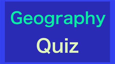 Geography Quiz Gk Geography Test World Geography Questions And