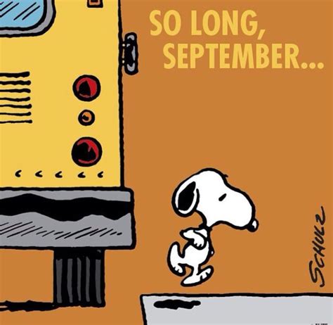 Goodbye September Snoopy Images Snoopy Funny Snoopy Love