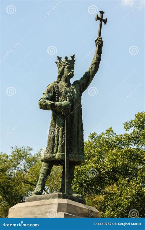 Monument Of Stefan Cel Mare In Chisinau Moldova Stock Photo Image