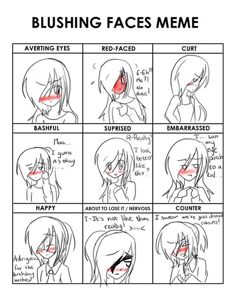 Blushing Face Meme By Cutiesoul159 On Deviantart