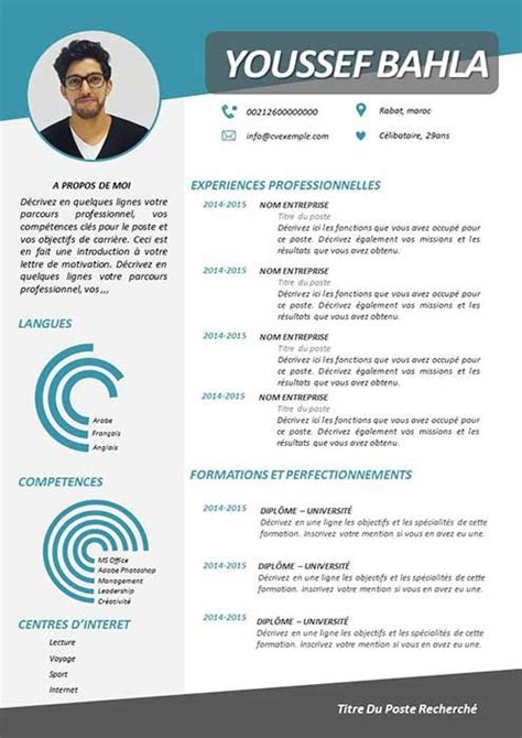 Modèle de CV PowerPoint 2020 à Télécharger Gratuit ...