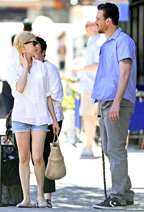 michelle williams jason segel step out for a romantic stroll in nyc us weekly