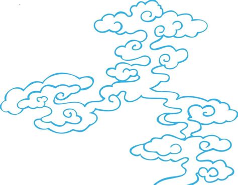 Cloud Cloud Sketch Painting And Calligraphy Download Png Image