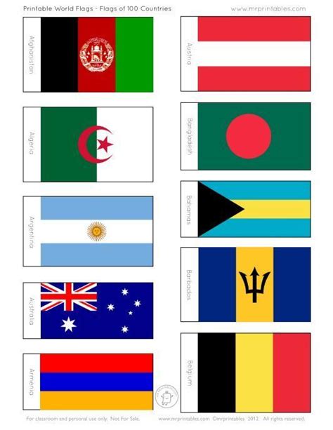Printable World Flags Mr Printables In 2020 World Flags Printable