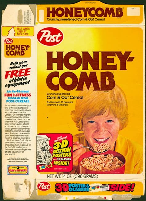 1984 Honeycomb Cereal Box Front The Kirby Effect