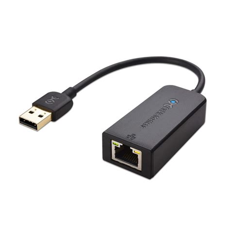 Cable Matters USB to Ethernet Adapter Supporting 10/100 Mbps Ethernet Network in Black- Buy