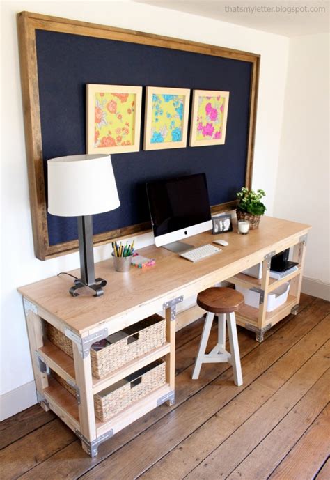 Diy How To Build A Workbench Style Custom Desk Building Strong