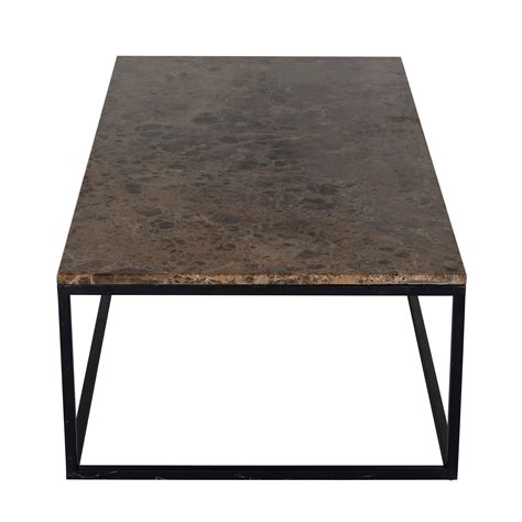 Coffee Table Orion With Brown Marble Richmond Ta Déco Design