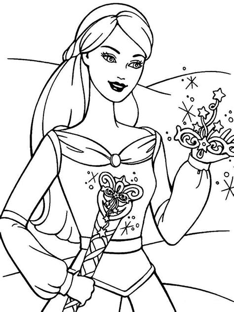 Download Barbie coloring pages. Download and print barbie coloring ...