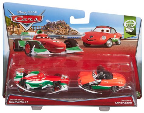 Disney Pixar Cars Francesco Bernoulli Ka Ciao Lightning Mcqueen 2 Pack