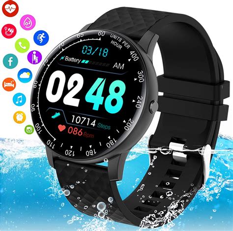 mahipey smartwatch orologio fitness donna uomo blutooth smart watch impermeabile ip68 con