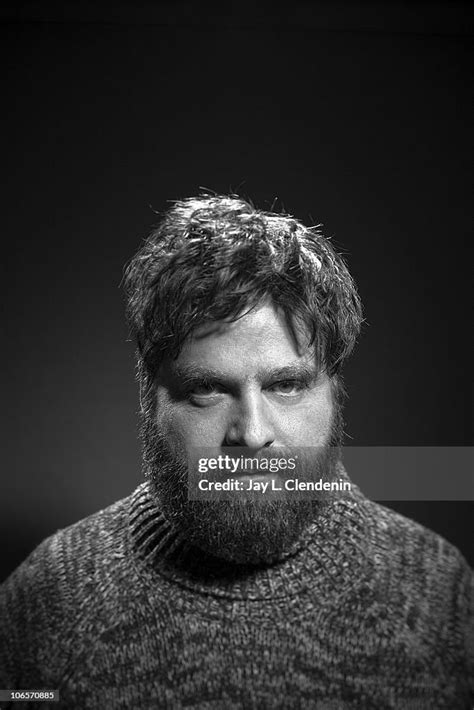 Actor Zach Galifianakis Poses At A Portrait Session For The Los News