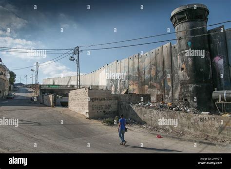 Views Of The Wall Of Separation Near The Aida Refugee Camp In Bethlehem