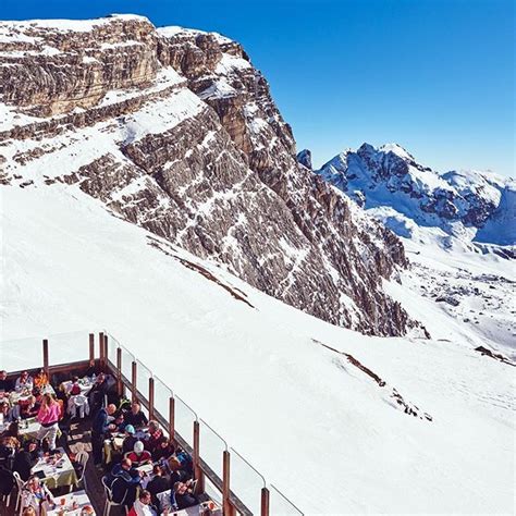 We Took A Lunch Break With The Skiers At Rifugio Averau While Enjoying