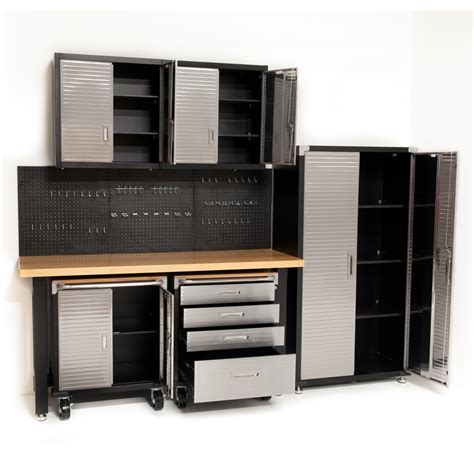 You must get used to the ideas of maximizing rooms in your house. 7 Piece Standard Garage Storage System Timber Buy ...