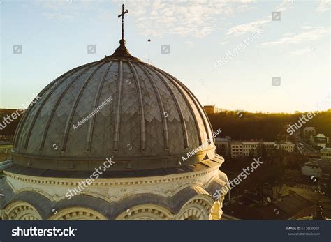 Aerial View St Michael Archangels Church Stock Photo
