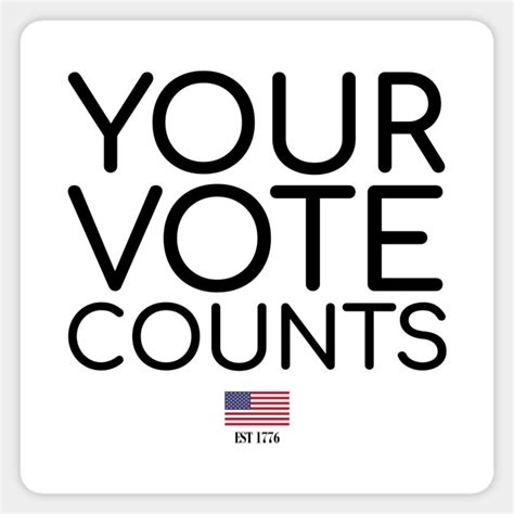Your Vote Counts Black Democracy Sticker Teepublic