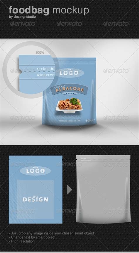 Download Foodbag Plastic Pouch Packaging Mock-Up | Pouch packaging ...