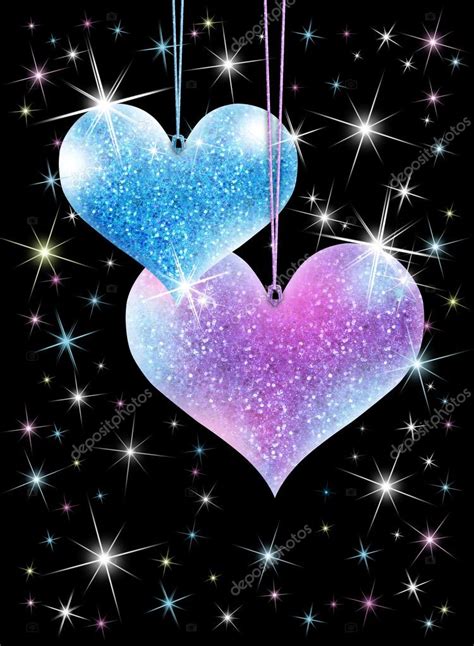 Sparkling Hearts ⬇ Stock Photo Image By © Venism 38416771