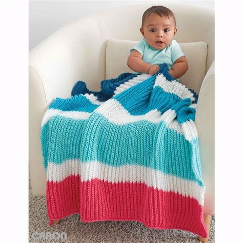 Caron Simply Soft Bold Stripes Baby Blanket Ac Moore Baby Blanket