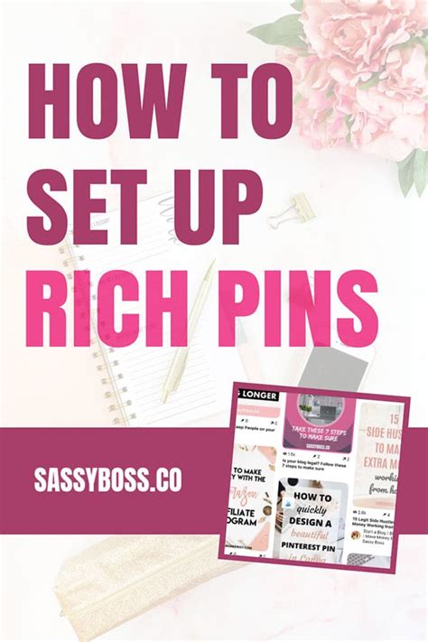 How To Set Up Rich Pins The Easy Way Sassy Boss