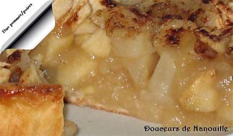 recette tarte pomme poire tarte pommes poires cannelle et creme patissiere vanille les