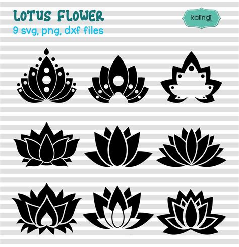 Lotus Flower Svg Monogram
